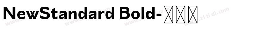 NewStandard Bold字体转换